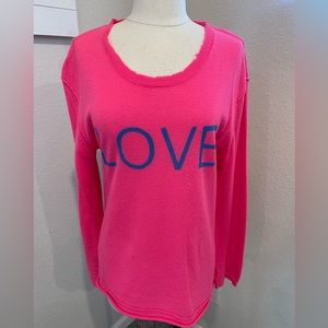 SOLD: GENERATION LOVE hot pink sweater